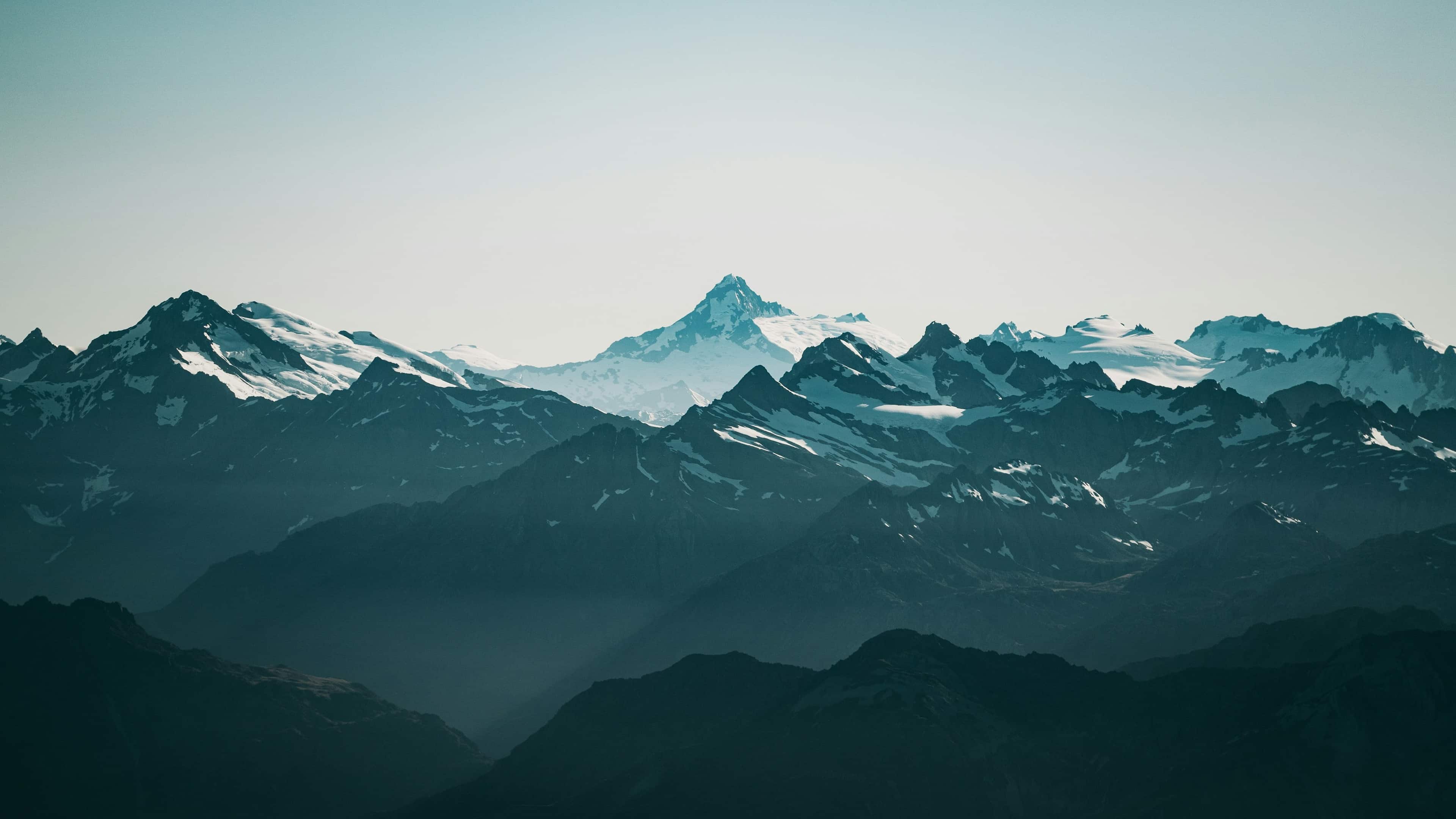 Mountain residence at dusk